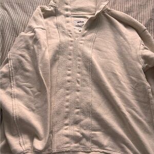 Aerie Women's Cream Oversized Sweatshirt